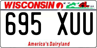 WI license plate 695XUU