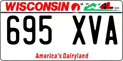 WI license plate 695XVA