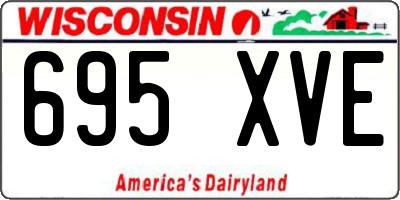 WI license plate 695XVE