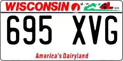 WI license plate 695XVG