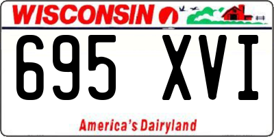 WI license plate 695XVI