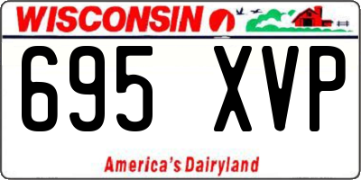 WI license plate 695XVP