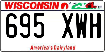 WI license plate 695XWH