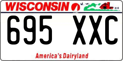 WI license plate 695XXC