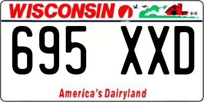 WI license plate 695XXD