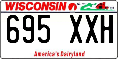 WI license plate 695XXH