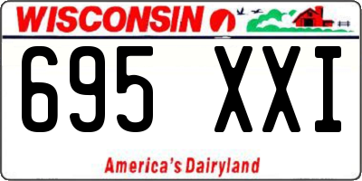 WI license plate 695XXI