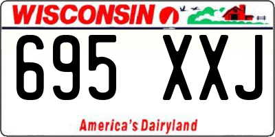 WI license plate 695XXJ