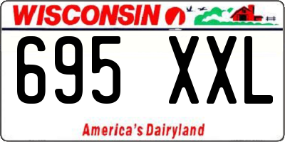WI license plate 695XXL