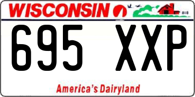 WI license plate 695XXP