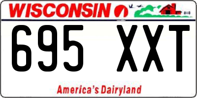 WI license plate 695XXT