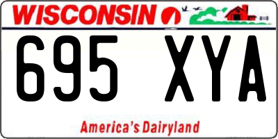 WI license plate 695XYA