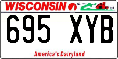WI license plate 695XYB