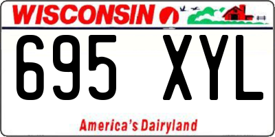 WI license plate 695XYL