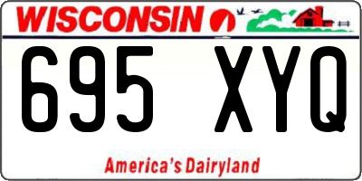 WI license plate 695XYQ
