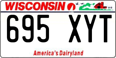 WI license plate 695XYT