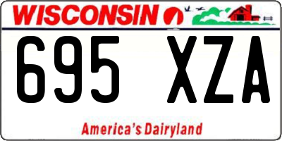 WI license plate 695XZA