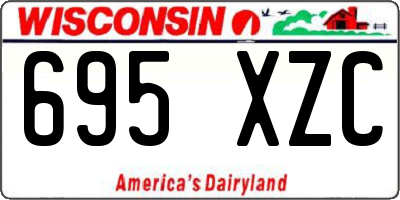 WI license plate 695XZC