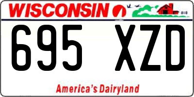 WI license plate 695XZD
