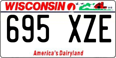 WI license plate 695XZE