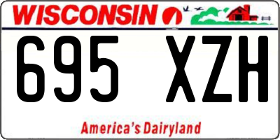 WI license plate 695XZH