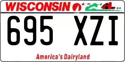 WI license plate 695XZI