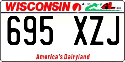 WI license plate 695XZJ