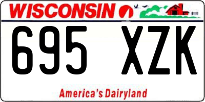 WI license plate 695XZK