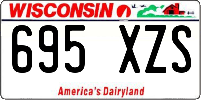 WI license plate 695XZS