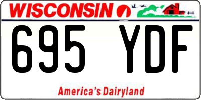WI license plate 695YDF