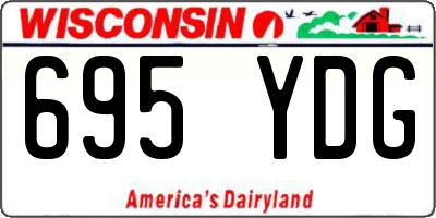 WI license plate 695YDG