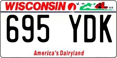 WI license plate 695YDK