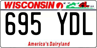 WI license plate 695YDL