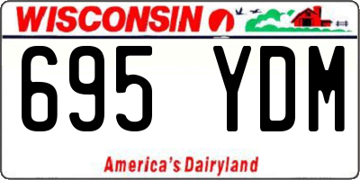 WI license plate 695YDM