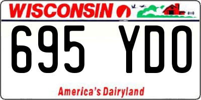 WI license plate 695YDO