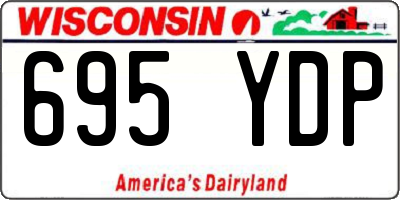 WI license plate 695YDP