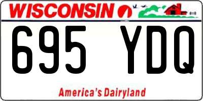 WI license plate 695YDQ