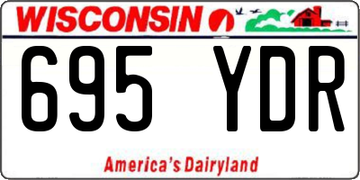 WI license plate 695YDR