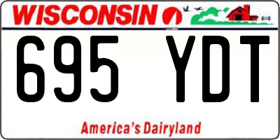 WI license plate 695YDT