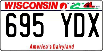 WI license plate 695YDX