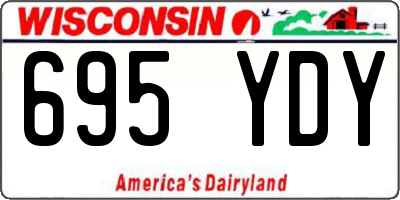 WI license plate 695YDY