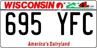 WI license plate 695YFC