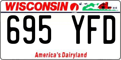 WI license plate 695YFD