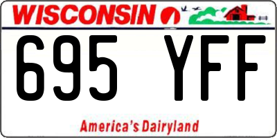 WI license plate 695YFF