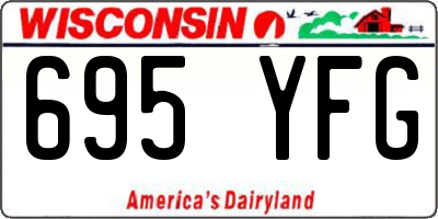 WI license plate 695YFG