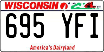 WI license plate 695YFI