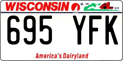 WI license plate 695YFK