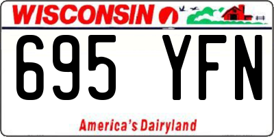 WI license plate 695YFN