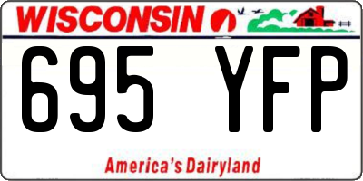 WI license plate 695YFP
