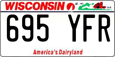 WI license plate 695YFR
